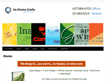 Tablet Screenshot of 1stchoicegrafix.com